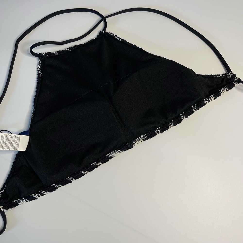 Ralph Lauren Desert Crochet Stripe High Neck Swim Bikini Top - Picture 7 of 11